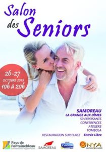 affiche du salon des seniors samoreau 26 et 27 octobre 2019