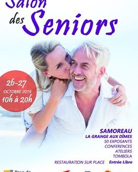 affiche du salon des seniors samoreau 26 et 27 octobre 2019