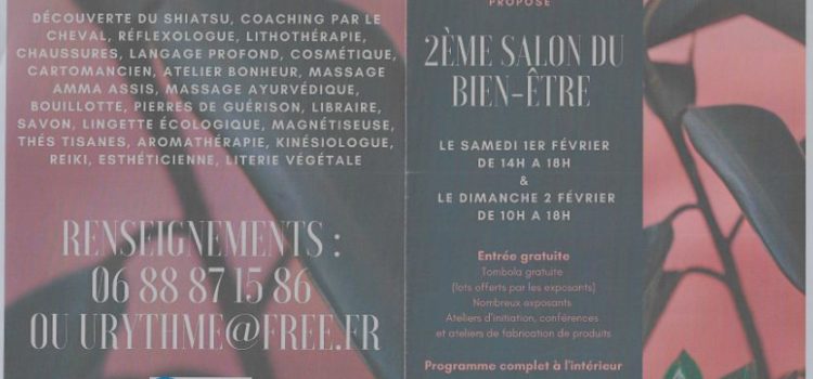 affiche du salon du Bien-être à Ury 01 et 02 février 2020